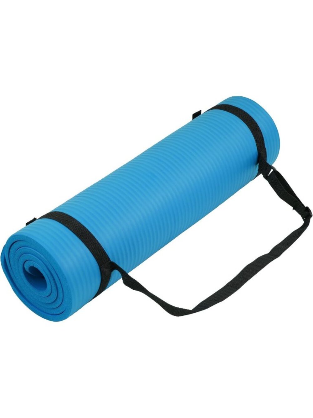 High-Density 1/2-Inch Thick Yoga Mat with Carrying Strap - Non-Slip Fitness Mat